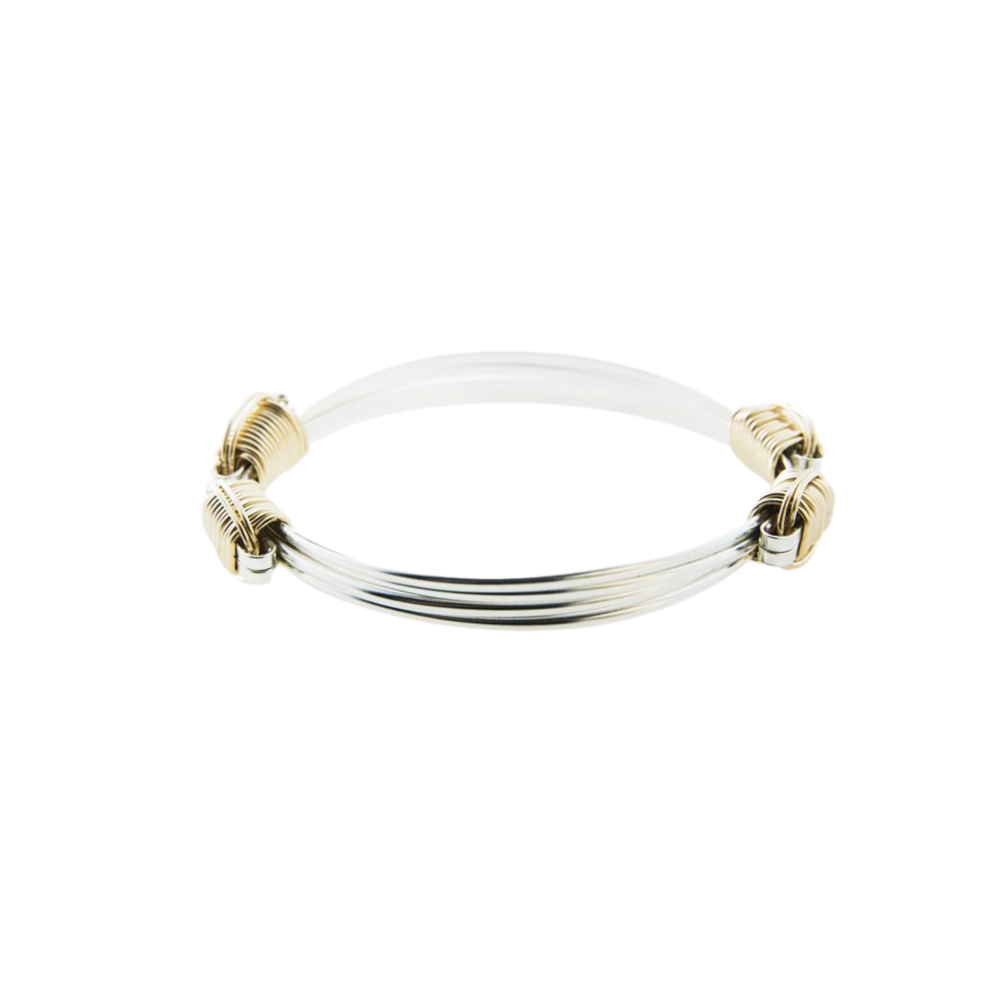 Gold and Rubber Unisex Double Gallon Vault Bracelet 12mm 99920116331